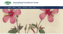 Desktop Screenshot of geraniaceae-group.org